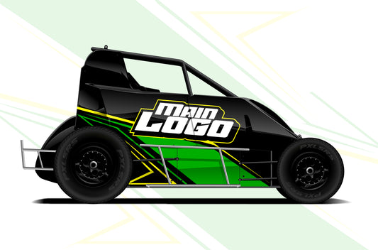 Non-Wing Micro ‘Lines’ Green Yellow